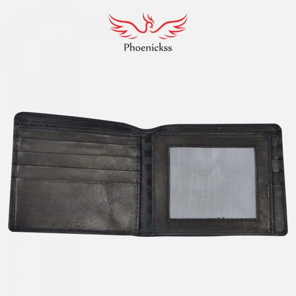 Gents Black Leather Wallet