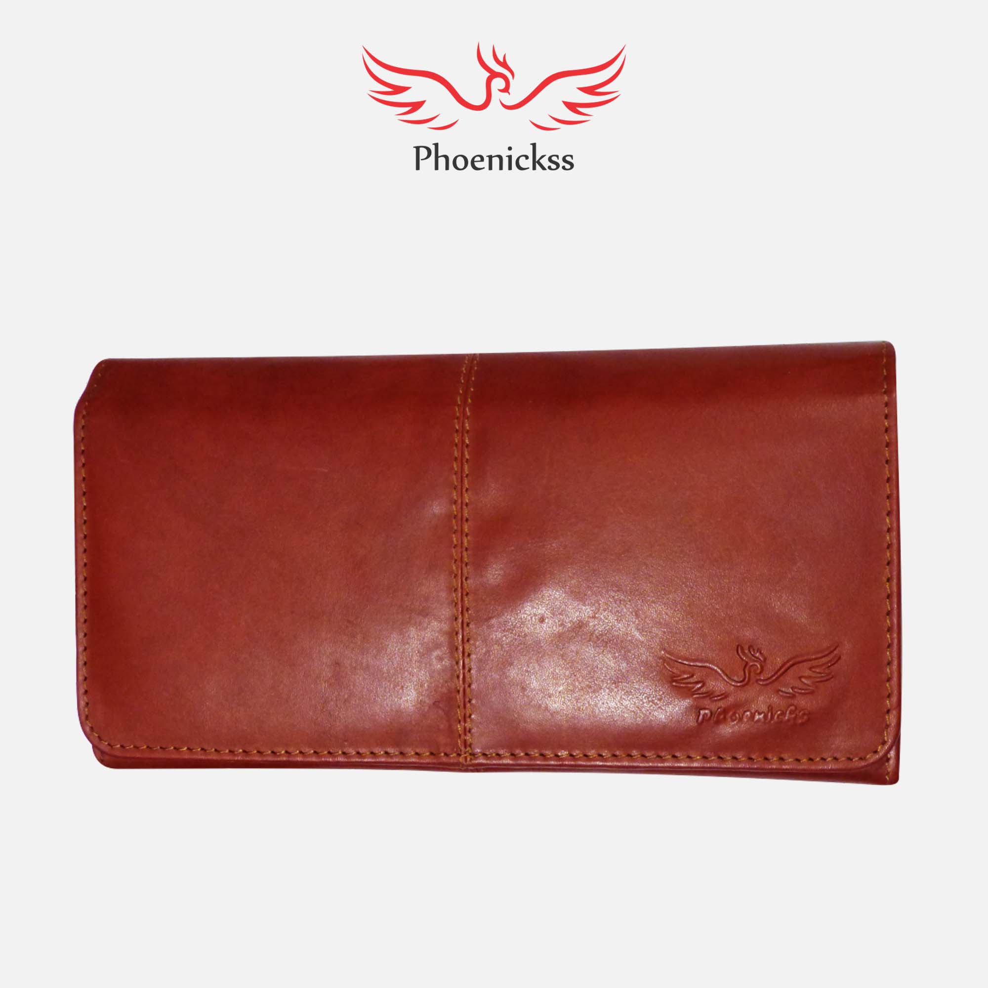 ladies brown leather purse